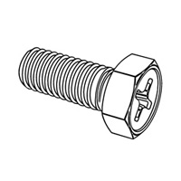 Cross Recess Indented Regular and Large Hex Head Screws — ASME Hex Bolts-Screws, Indasco product B-01-0004