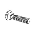 Round Head Square Neck Bolts, (Inch Series) [Table2] (A307, SAE J429, F468, F593) — ASME Round Head Bolts, Indasco product B-05-0005
