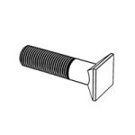 No.4 Repair Plow Countersunk Square Bolt [Table 3] (A307, F468, F593, SAE J 429) — ASME Countersunk Head Bolts, Indasco product B-06-0005