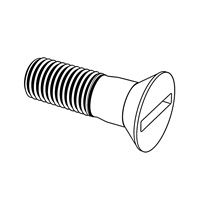 Slotted Countersunk Head Bolts with Hexagon Nut for Steel Structures — DIN Countersunk Head Bolts, Indasco product B-06-0017