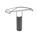 Mushroom Head Anchor Screws With Metric ISO Thread - Class C — DIN T-Head Bolts, Indasco product B-08-0014