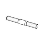 Studs - Metal End ≈ 2.5d — DIN Double End Bolts, Indasco product B-14-0016