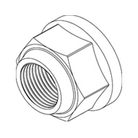 Hex Flange Lock Nut — EN Custom Parts, Indasco product C-01-0001