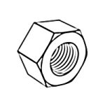 Hex Flat Nuts and Hex Flat Jam Nuts [Table3] (ASTM A563 / F594 / F467) — ASME Hex Nuts, Indasco product N-01-0004