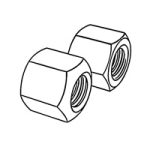 Hexagon Nuts with a Height of 1.5d — DIN Hex Nuts, Indasco product N-01-0030