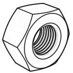 Plastic Hexagon Nuts — DIN Hex Nuts, Indasco product N-01-0064