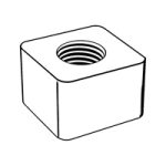 Special Foundation Nuts for Special Foundation Bolts According to DIN 797 — DIN Square Nuts, Indasco product N-04-0011
