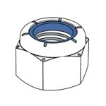 Nylon Insert Locknuts (Inch Series) — ASME Locking Nuts, Indasco product N-06-0002