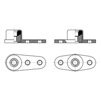 Plate Nuts with Steel Core, Self-locking — DIN Locking Nuts, Indasco product N-06-0060