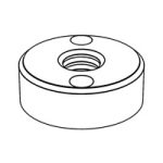 Round Nuts with Drilled Holes in One Face — DIN Round Nuts, Indasco product N-08-0001