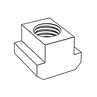 Nuts for T-slots — DIN T-Nuts, Indasco product N-10-0002