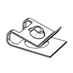 Sheet Spring Nuts with Tapping Screw Thread — DIN Tinnerman-Style Nuts, Indasco product N-11-0001