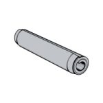 Spring-type Straight Pins - Coiled, Light Duty — ISO Spring Pins, Indasco product P-05-0024