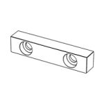 Parallel Keys, with Two Step Bores for Fixation Screw - Type F — DIN Keys, Indasco product P-07-0014