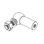 Ball Joints with or Without Circlips — DIN Ball Pin, Indasco product P-08-0002