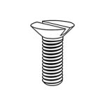 Slotted 100°Flat Head Miniature Screws [Table 3] (A276, B16, B151) — ANSI Machine Screws, Indasco product S-01-0001