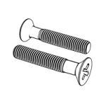 Cross Recessed Countersunk Flat Head Screws (Common Head Style) - Grade A - Steel of Property Class 8.8, stainless Steel and Nonferrous Metals — Indasco product S-01-0018