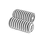Hexagon Socket Set Screws with Cup Point [Type E] (ASTM F912 / F880) — ASME Set-Headless Screws, Indasco product S-06-0004