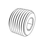 Internal Drive Pipe Plugs - Conical Thread — DIN Plugs, Indasco product S-07-0008