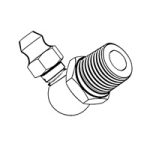 Earth-moving Machinery - Lubrication Fittings - 90° Elbow Fitting — ISO Plugs, Indasco product S-07-0015
