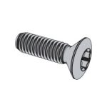 Hexalobular Socket Raised Countersunk Head Thread Rolling Screws — DIN Locking Screws, Indasco product S-09-0006