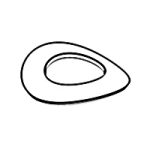 Curved Spring Washers — DIN Spring Lock Washers, Indasco product W-05-0002