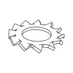 Toothed Lock Washers - Type A, with External Teeth — DIN Toothed Lock Washers, Indasco product W-06-0002