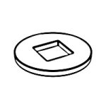 Extra Large Washers with Square Hole for Use in Timber Constructions — DIN Square Hole Washers, Indasco product W-09-0002
