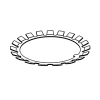 Rolling Bearings - Lockwashers; Safety Plate, Lockclip — DIN Tab Washers, Indasco product W-10-0001