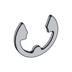 Retaining Washers for Shafts — DIN Radially Assembled Rings, Indasco product W-14-0001