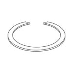 Snap Rings with Rectangular Profile for Bores — DIN Wire Retainers, Indasco product W-15-0002
