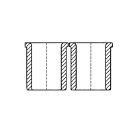 Press Fit Jig Bushes, Headed - Form A and B — DIN Bush-Shoulder Washers, Indasco product W-17-0002