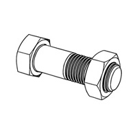 Hexalgon Fit Bolts with Hexagon Nut for Steel Structures — DIN Hex Bolts-Screws, Indasco product B-01-0033