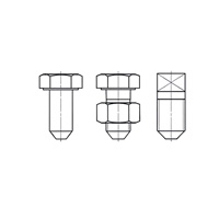Electric Traction; Screws with Cup Point for Overhead Fittings — DIN Hex Bolts-Screws, Indasco product B-01-0051