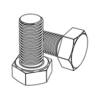 Hexagon Head Screws - Product Grade C — EN Hex Bolts-Screws, Indasco product B-01-0053