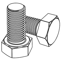 Hexagon Head Screws-Product Grade C — ISO Hex Bolts-Screws, Indasco product B-01-0084
