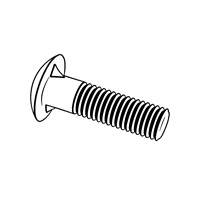 Round Head Fin Neck Bolts, (Inch Series) [Table 5] (A307, SAE J429, F468, F593) — ASME Round Head Bolts, Indasco product B-05-0008