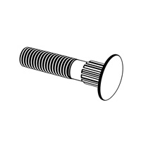 Round Head Ribbed Neck Bolts,(Inch Series) [Table 4] (A307, SAE J429, F468, F593) — ASME Round Head Bolts, Indasco product B-05-0009