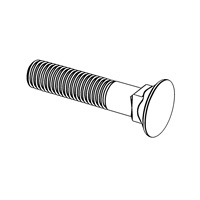 Flat Countersunk Square Neck Bolts with Short Square — DIN Countersunk Head Bolts, Indasco product B-06-0010