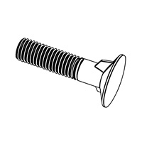 Railway Vehicles - Countersunk Bolts with Double Nip with Metric ISO Thread - Class C — DIN Countersunk Head Bolts, Indasco product B-06-0018