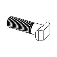 T-Head Bolts (Hammer Head Bolts) for Railway Vehicles — DIN T-Head Bolts, Indasco product B-08-0004