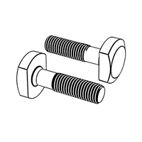 Machine Tool Talbes - T-slots and Corresponding Bolts — ISO T-Head Bolts, Indasco product B-08-0018