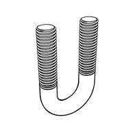 U-Bolts, Round Bend (F468, F593, F1554, A307, A193/A193M, A320/A320M, SAE J429) — ASME U-Bolts, Indasco product B-09-0003