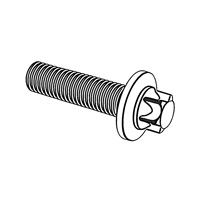 Hexalobular Head Bolts with Large Flange — DIN Hexalobular Bolts-Screws, Indasco product B-10-0002