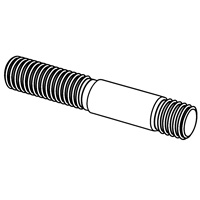 Studs - Metal End ≈ 1 d — DIN Double End Bolts, Indasco product B-14-0002