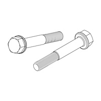Flanged Hex Bolts — DIN Custom Parts, Indasco product C-01-0002