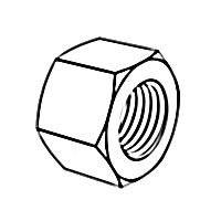 Hex Thick Nuts [Table7] (ASTM A563 / F594 / F467) — ASME Hex Nuts, Indasco product N-01-0005