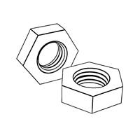 Hexagon Thin Nuts (unchamfered) - Product Grade B — ISO Hex Nuts, Indasco product N-01-0051