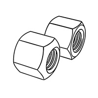 Hexagon Nuts with a Height of 1.5d — DIN Hex Nuts, Indasco product N-01-0053