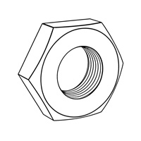 Hex Flat Jam Nuts [Table3] (SAE J995, ASTM A563, F594, F467) — ASME Hex Nuts, Indasco product N-01-0075